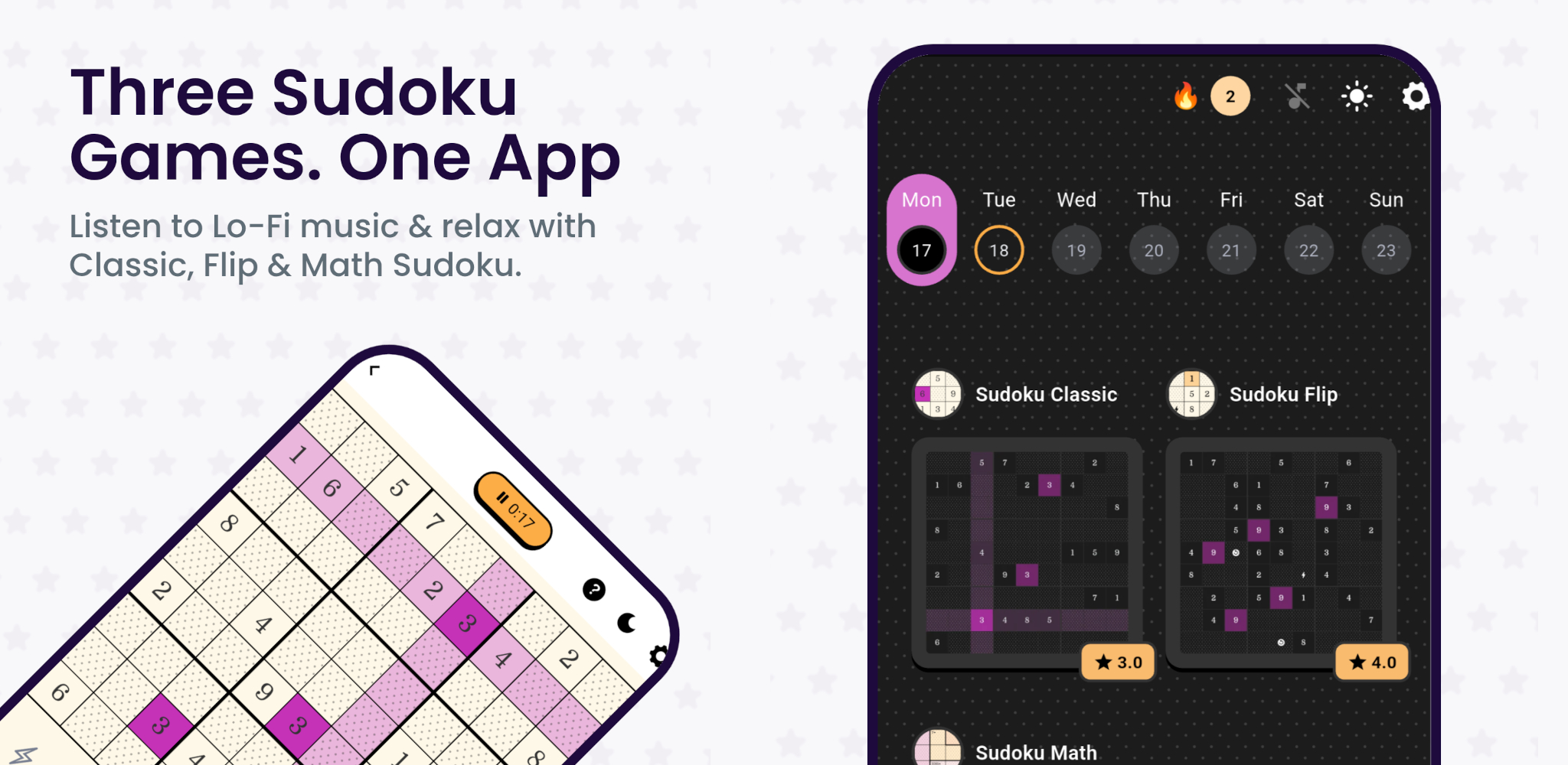 Lofi Sudoku gameplay